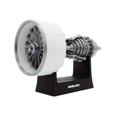 NikolaToy A380 Aircraft Turbofan Engine Model TR900 Creative Desktop Ornaments 23cm / 9in Physics Experiment Science Education Toys