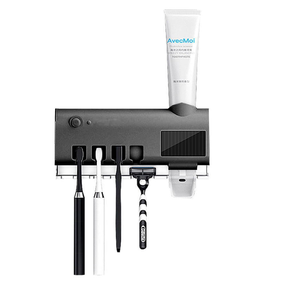 Tooth Disinfection Box Multifunctional Toothbrush Holder Disinfecting Toothbrush Holder Multifunctional Toothbrush Box Toothpaste Squeezer Toothbrush Sterilizer