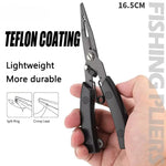 LinkMejor Fishing Line Cutter Pliers Stainless Steel Multifunctional Fishing Line Clamp Tools for Outdoor Saltwater Freshwater Fishing