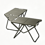Xmund Camping Table, Outdoor and Sports Gear, Lightweight Portable Folding Tables, Carbon Steel Multifunctional Barbecue Tables, Free Assembly, Full Scene Compatible for Picnic and Barbecue