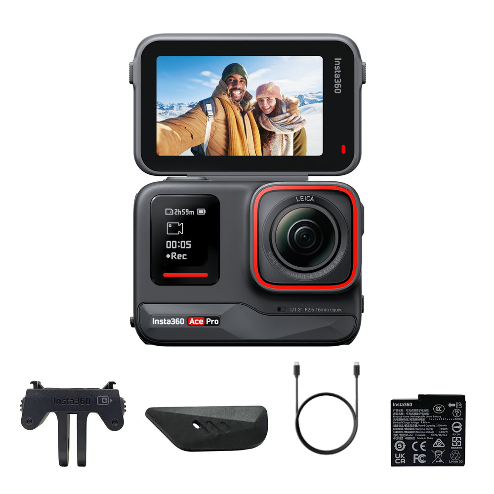 Insta360 Ace Pro 2 8K AI Chips Action Camera Waterproof with 1/1.3-Inch Sensor Dual Flip Touchscreen