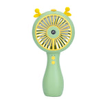500mAh 3 Speed Mini Portable Electric Fan Spray Water Misting Camping USB Air Conditioner Rechargeable Cordless Cooling Handheld Fan