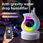 Anti Gravity Air Humidifier With BT Wireless Speaker And Colorful Ambient Light For Home Using