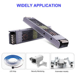 LinkMejor 12V 24V Transformer 100W LED Driver Power Supply Super Thin A/D Converter for LED Strip Light Bulb