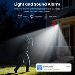 Hiseeu WTDS803 6MP Pixels Solar Powered Dual Lens Wireless WIFI IP Camera with Color Night Vision PIR Motion Alerts Eseecloud App Remote Control IP65 Waterproof