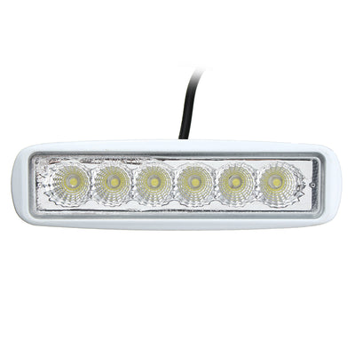 12V 6 LED Spreader Marine Flood Work White Light For Boat Yacht Motorcycle Truck Car
