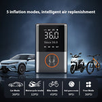 150Psi Cordless Air Pump Portable Car Air Pump Dual Screen Display 4000mAh Car Electric Tire Inflatable Pump for Car Motorcycle Bicycle Ball
