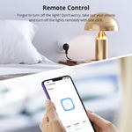 LinkMejor S60 Type F/E EU Plug WiFi Socket Smart Home Power Monitor Outlet Overload Protection Timer Smart Scene Remote Control via Alexa Google Home IFTTT