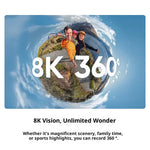 Insta360 X4 Air 8K Panoramic Action Camera 360 Video 49ft Waterproof with FlowState Stabilization Horizons Lock