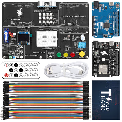 LinkMejor IoT Development Board ESP32-S3-PLUS Starter Electronics Kit for Arduinos Programmable Professional Educational Kit