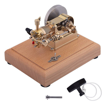 LinkMejor M20 1.6cc Mini Horizontal ICE Single Cylinder 4-Stroke Single Cylinder Gasoline Hit & Miss Internal Combustion Engine Model with Speed Limiter M20