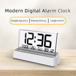 3572 Multifunctional Digital Alarm Clock Large LCD Screen Display Dual Alarm Temperature Humidity Backlight for Bedroom Office Home Use