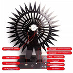 DIY Electronic Kit LED Rotating Ferris Wheel 16 Layer 30cm 610 LEDs Bluetooth Control Colorful Animation Modes APP Remote Control