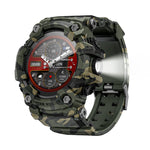 LinkMejor ATTACK GT 1.32inch HD Screen 5ATM&IP68 Waterproof Compass Flashlight SOS Function bluetooth Call Heart Rate Blood Pressure Blood Oxygen Monitor Sleep Monitoring Multi-sport Modes Music Playback Smart Watch