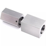 5C-CB 5C Collet Block Set with Square and Hexagonal Clamps Quick Tightening Handle and Locking Rings Compatible Perfect for Secure and Efficient Clamping Needs