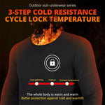 LinkMejor HD-28 Unisex Electric Heated Top Pant Set, 28 Heating Areas, Full Body Thermal, USB Charging, Long Sleeves Trousers Suit for Winter Outdoors