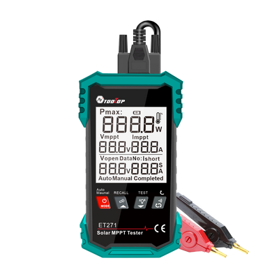 AV TOOLTOP ET270 / ET271 Solar MPPT Tester 1600W 3-90V 40A Rechargeable Lithium Battery High Precision Auto Power Off Advanced Safety