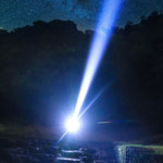 LinkMejor 8*P900+COB Super Bright Type-C Rechargeable ABS Housing Flashlight with 18650 Battery COB Side Light 500m Long Range Powerful LED Torch Camping Lantern