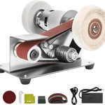 Mini Electric Belt Sander Belt Grinder Electric Knife Sharpener 7 Adjustable Speed for Knife Making Woodworking Metal Cutter Edges