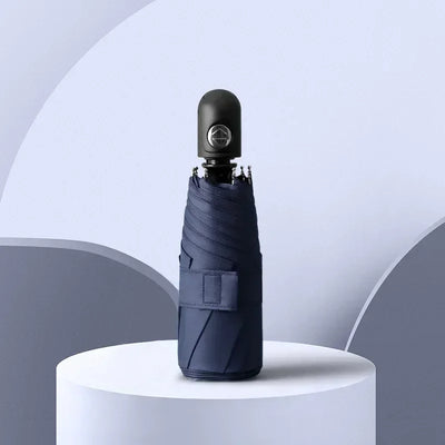 Automatic 8-Rib Sun Protection Umbrella Fully Automatic Pocket Umbrella Cute Mini Black Coated Five Fold Sun Umbrella Mini Portable Pocket Umbrella