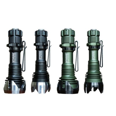 Manker 430 Meters EDC Pocket Tactical Flashlight 14500 Battery Long Range 635 Lumens Rechargeable Mini LED Torch for Camping Lantern Fishing Outdoor