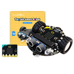 Yahboom Microbit Smart Robot Car Video Remote Control with WiFi Image Module for Kids Programming Educational Learn DIY Electronic Kit