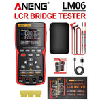LinkMejor LM06 LCR Meter High Precision Capacitance Inductance Resistance Tester 2.8 Inch TFT Screen Portable Rechargeable 100KHz Test Frequency Professional Electrician Tool