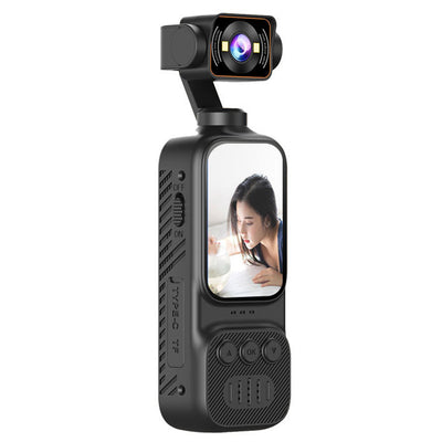 M7 WiFi Handheld Video Camera 2-inch HD Display Mini DV Video Recorder with Rotatable Lens Type-C for Sport Outdoor Riding Travel