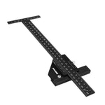 Doctorwood Multifunction Inch and MM Woodworking Scriber Gauge Aluminum Measuring Marking Framing Ruler Tool for Carpentry