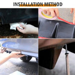Car Rear Bumper Diffuser Chassis 5 Fins Shark Fin Style Splitter Chin Spoiler Lower Lip Universal Auto Accessories