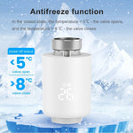 Tuya Smart Zigbe Thermostat Radiator Valve Smart Home Heating Control Smart Life App Temperature Scheduling ±1°C Precision Voice Control with Alexa Google Home