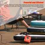 22PSI High Pressure Paddle Board Pump Portable 12V Car Electric Air Compressor Support Inflation/Deflation, 3 Working Modes Auto-Off Function with 7 Nozzles for Inflatable Boat Kayak Tent Pool Stand-up Paddle