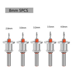 LinkMejor 5PCS 8mm Shank HSS Countersink Woodworking Router Bit set Milling Cutter Screw Extractor Remon Demolition