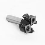 1/2 Inch 8mm 12mm Shank 4 Flutes CNC Spoilboard Surfacing Router Bit Slab Flattening Router Bit with 1-1/2" Cutting Diameter for Woodworking