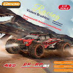 LinkMejor MT09 RTR 1/9 2.4G 4WD 85km/h 4S Brushless RC Car Desert Off-Road Monster Truck Large Foot Metal Chassis Drive Shaft Gears Oil Filled Shocks LED Light Professional High Speed Vehicles Models Toys