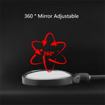 LinkMejor 1/2Pcs Bicycle Hose-adjustable HD Rearview Mirror 360 Degree Adjustable Wide Angle Shockproof Electric Vehicle Mirror for Handlebar Diameters Below 32mm