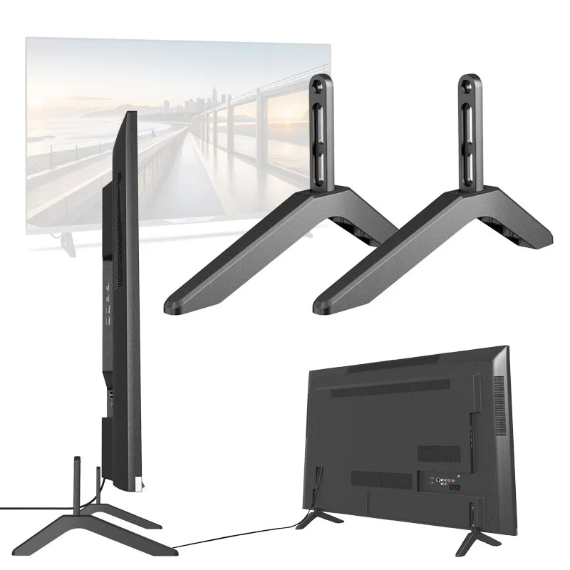 ST08 Universal TV Stand Mount LED Screen Television Height Legs Anti Slip Strong TV Base