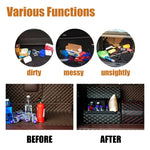 Large Capacity Car Trunk Organizer Storage Box Car Multi-Purpose Tool Storage Box Storage Organization Leather Folding Emergency Storage Box