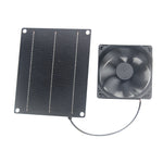 6W Solar Panel Fan Monocrystalline Silicon 20.5% Efficiency Portable PET Lamination 3M Cable DC5521 Interface Outdoor Camping Hiking Energy