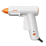 LinkMejor Home Hot Melt Glue Gun 20W 110V-240V Quick Preheat 7mm Sticks Aluminum Alloy Nozzle Compact Design 30PCS/60PCS Optional Glue Sticks
