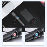 LinkMejor L10 Max 1200M 400LM Long Shoot LEP Flashlight With 21700 Battery Moment Throw Strong Spotlight Type-C Rechargeable Search Light