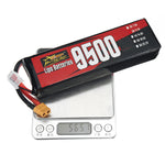 LinkMejor 3S 11.1V 9500mAh 65C 105.45Wh LiPo Battery XT60 Plug for RC Car