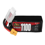 LinkMejor Power 3S 11.4V 1100mAh 60C 12.54Wh LiPo Battery XT30 Plug for RC Drone FPV Racing