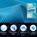 LinkMejor 1 PCS Quick-Dry Cooling Towels with Storage Box Soft Breathable Sweat Absorption Cold Head Scarves for Sports Running Yoga Gym