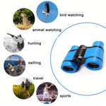 IPRee 4x30 Kids Binoculars for Age 3-12 Years Boys Girls Hunting Folding Small Telescope Birthday Gifts Educational Camping Outdoor