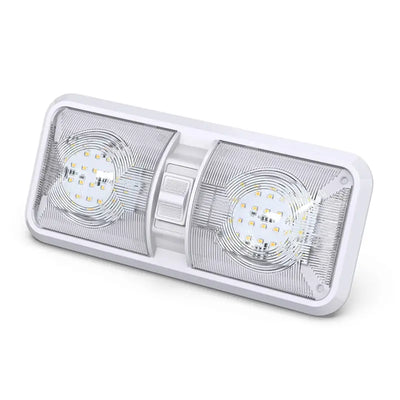 12V 7.5W LED RV Light Camping Light RV LED Light Interior Lamp Ceiling Dome Light with Switch for RV Camper Trailer Boat Car