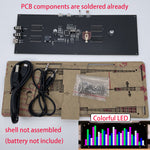 DIY LED Music Spectrum Display Kit 16x32 Rhythm Lights Clock Temperature 8 Kinds Spectrum Mode SMD Soldering Project