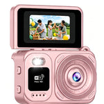 M5 Mini Digital Selfie Camera 1080P HD 180 Degree Flip Screen WiFi Portable Pocket Camera Built-in Flash Compact Vlogging Travel Photography Retro Style Gift