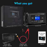 LinkMejor Smart Car Battery Charger 12V 25A 24V 13A Automotive Charger Battery Maintainer Trickle Charger Lead-Aci Lithium LiFePo4 Battery for Car Motorcycle Boat P25