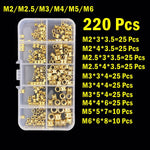 Brass Heat Set Insert Nut M2 M2.5 M3 M4 M5 M6 Nutinsert Thread Knurled Embedment Screw Nuts 3D Printing Assortment Kit
